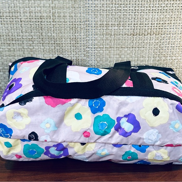 🌟HP🌟2012 LeSportsac Large Travel Tote Nylon Multicolor Floral Tuileries Print - Picture 14 of 15
